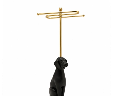 Luxury Dog Sculpture Jewelry Display Stand
