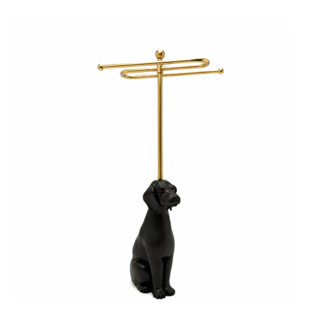 Luxury Dog Sculpture Jewelry Display Stand
