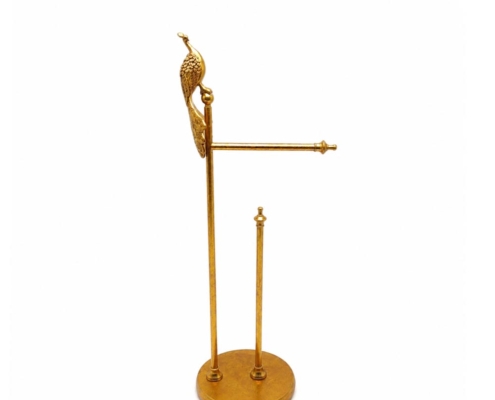 Luxury Gold Peacock Jewelry Display Stand