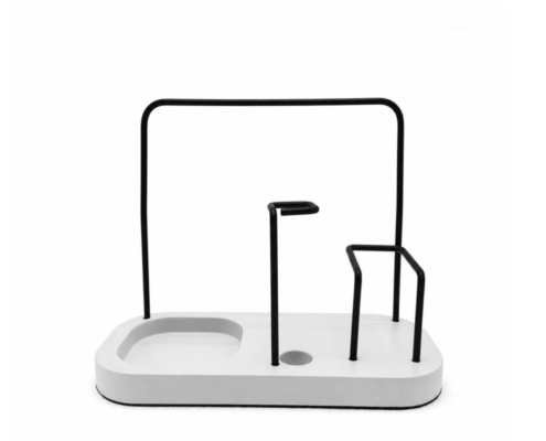 Minimalist Jewelry Organizer Stand with Storage Tray