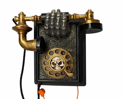 Talking Halloween Vintage Telephone Prop
