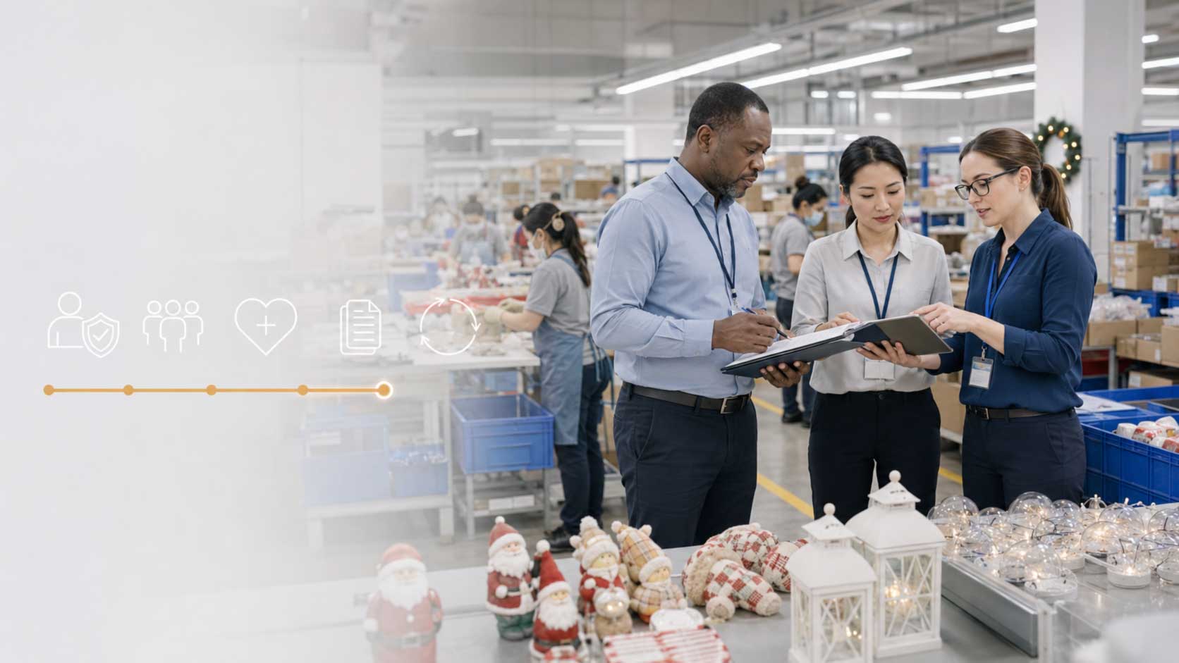 Social compliance audit at a seasonal decor manufacturing factory