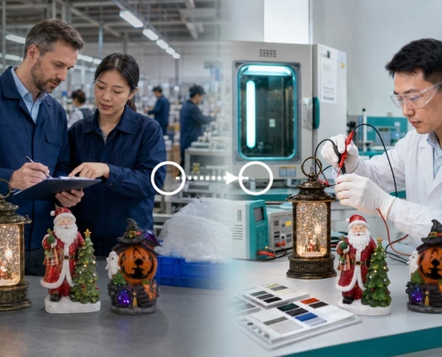 Comparison of factory auditing and product safety testing for holiday decorations