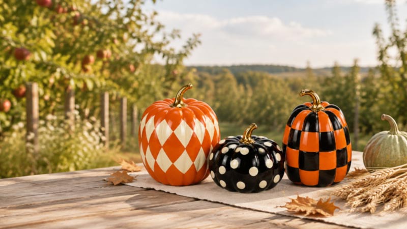 Fall Decor Trends 2026 – Ceramic Pumpkins