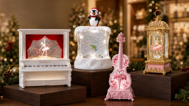 Interactive Christmas decorations 2027 featuring LED Water Spinners and musical lanterns