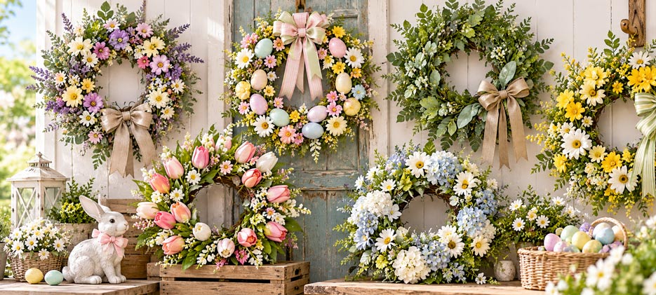 Artificial Spring Wreaths Wholesale