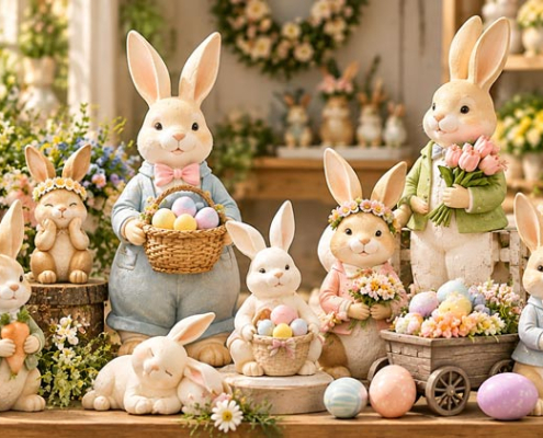 Easter Bunny Figurines Wholesale